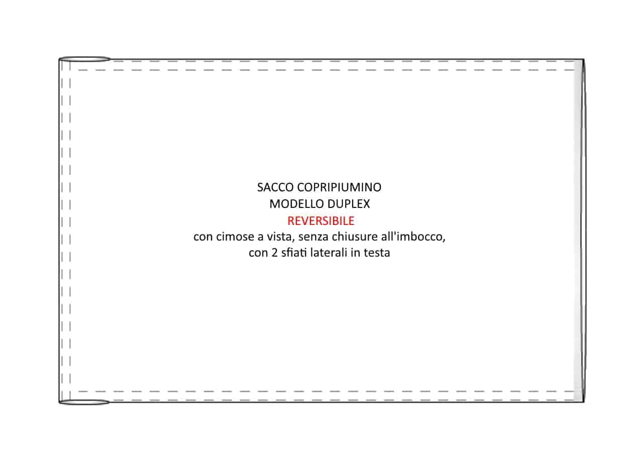 Disegno Modello DUPLEX Raso