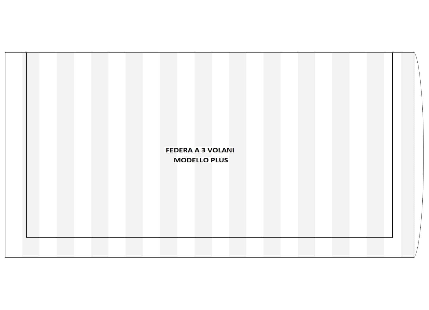 Federa a 3 Volani Mod. Plus Riga 3 cm